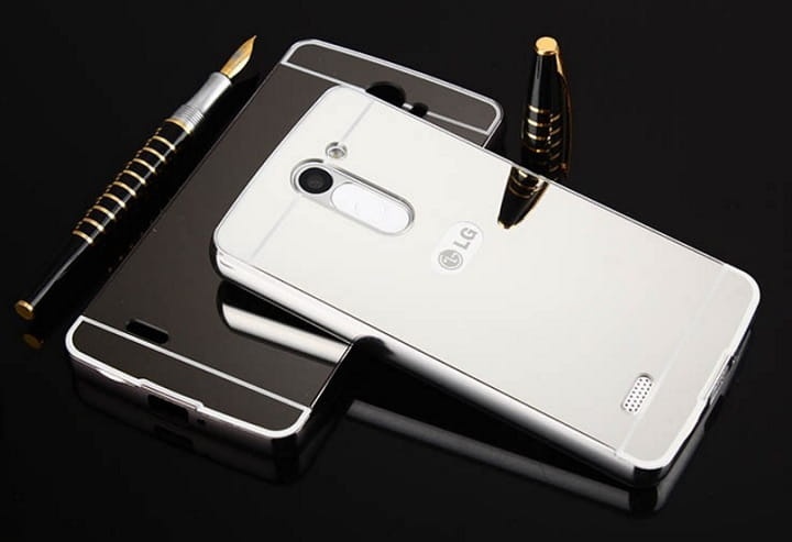 Etui Mirror Case LG G4c Srebrny