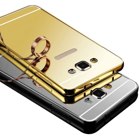 Etui Mirror Case Samsung Galaxy Grand Prime - Srebrny