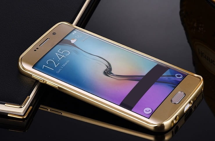 Etui Mirror Case Samsung Galaxy S7 Edge Złoty