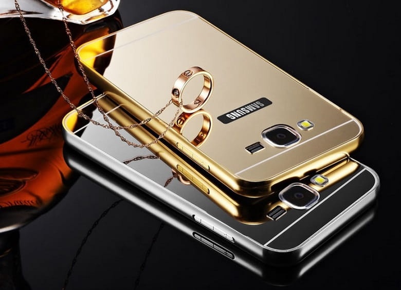 Etui Mirror Case Samsung Galaxy Grand Prime - Srebrny
